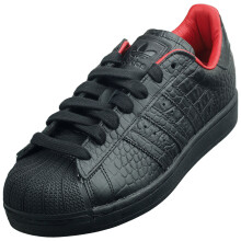 (42 2/3) adidas SUPERSTAR II Classic Trainers Unisex in Schwarz