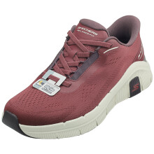 (8) Skechers Slip-ins Relaxed Fit Vegan Mens Trainers in Burgundy