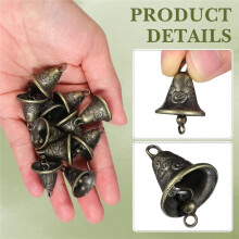 40Pcs Small Bells for Crafts Wind Chime Bell Accessories Vintage Metal Bell Statues for DIY Home Decor