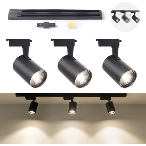LED Ceiling Spotlight 30W 3-Point Neutral White 4000K Adjustable 50 cm — led ceiling light, 30w spotlight