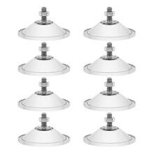 8 buc ventuze rezistente, ventuze puternice îngroșate pentru ferestre, tampoane transparente din PVC, 2,16 inch Lar