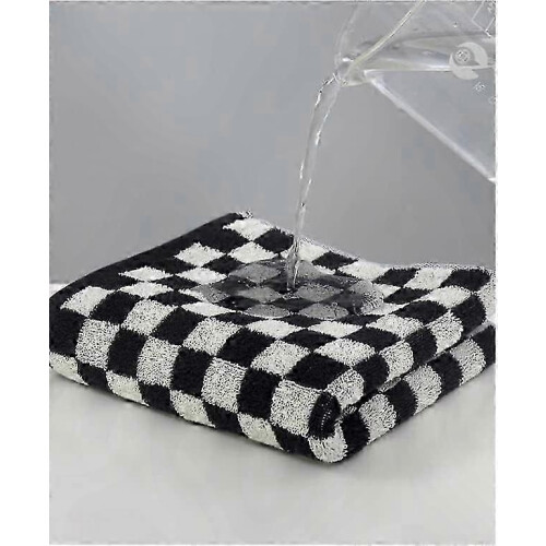 Soft Checkered Bath Towels - Premium Cotton, Highly Absorbent for Everyday Use 1