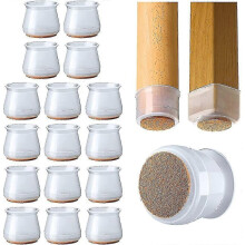 16pcs Chair Leg Caps For Chair Legs, Chair Leg Protectors For Round And Square Gift