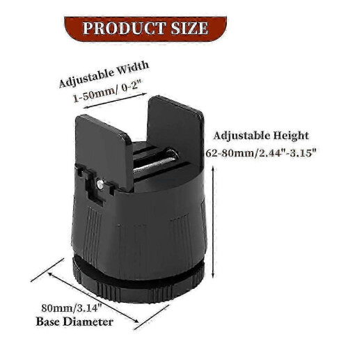 Bed Risers Adjustable Furniture Risers,Table Desk Chair Risers with Clamp, Bed Frame Risers Height Adjustable Brown 2