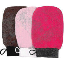 Set di 3 guanti esfolianti, guanti esfolianti per scrub corpo, guanti per bagno e spa.