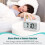 digital alarm clock, 12/24hr bedside clock with lcd backlit display, clock with date calendar temperature 3