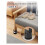 Bed Risers Adjustable Furniture Risers,Table Desk Chair Risers with Clamp, Bed Frame Risers Height Adjustable Brown 5
