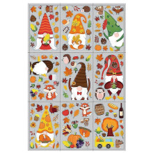 Thanksgiving Fall Autumn Window Clings - Small Sheets Window Decals For Home Party Decorations