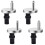 2pcs Toilet Seat Hinges Top Fix Hinge Pack Mountings Replacement Release Screws 5