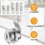 Lock, 4 Keys, Comes with 5 Different Lock Plates, Letter Box Lock 16 mm, Locker Lock, 4