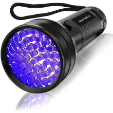 UV-zaklamp met zwart licht, 51 led's, detector voor huisdierurine (honden/kattenurine), droge vlekken, bedwantsen, te combineren met ee