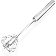 Automatischer Schneebesen aus Edelstahl, drehbar mit automatischer Rotation, Milchgeschenk