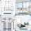 360 Mirror - 3 Way Mirror For Automatic Haircut With Height Adjustable Telescopic Hook 2