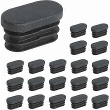Zaślepki na rurki plastikowe, owalne zaślepki na nogi krzeseł meblowych, 20 szt. (20 x 40 mm) 26-27 s