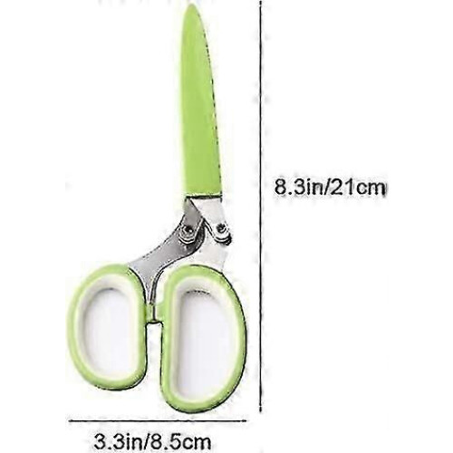 Cive, Spice Scissors, Garlic Scissors, 5 Blade Scissors Herb Scissors Kitchen Scissors Food Scissors Multifunctional Kitchen Scissors Scisso 1