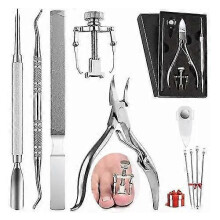 Upgraded Ingrown Toenail Tools 6 Pcs Professional Surgery Grade Stainless Steel Manicure Toe Nail Clippers Correction Lifter Pedicure Treat