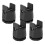 Bed Risers Adjustable Furniture Risers,Table Desk Chair Risers with Clamp, Bed Frame Risers Height Adjustable Brown 1