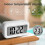 digital alarm clock, 12/24hr bedside clock with lcd backlit display, clock with date calendar temperature 4