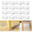 16-pack rektangulära silikonbenskydd för stolar, halkfria, 20x30 mm 1