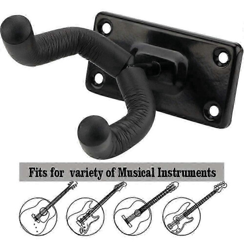 2 st gitarrhängare gitarrkrok gitarrhållare gitarrväggmonteringshängare för el-akustiska gitarrer och basgitarrer 1