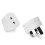 Barberadapterstik UK-opladeradapter, 2-bens til 3-bens EU/US til UK-stikadapter 3