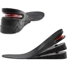 3-layer Shoe Insoles, Air-cushioned Heels, Insoles For Women And Men, Height Difference