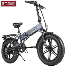 ENGWE EP-2 BOOST - Vélo électrique Pliable 20" - Batterie Amovible 48V 13Ah - Autonomie 100km - Shimano 7 vitesses - Fatbike,Gray