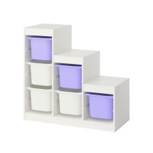 IKEA TROFAST Storage Unit with 6 Boxes 99x44x94cm