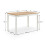 Coxmoor Rectangular Dining Table - Ivory & Oak 6