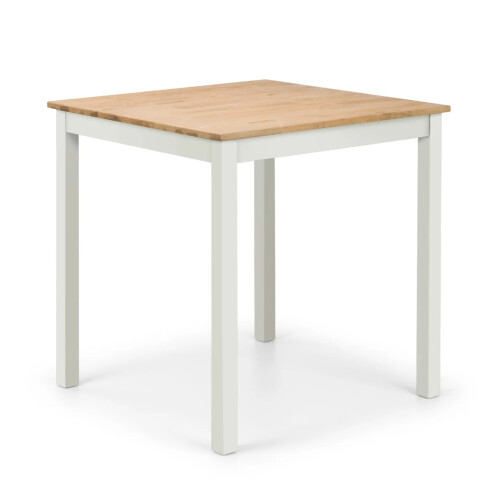 Coxmoor 75cm Square Dining Table - Ivory & Oak 1