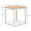 Coxmoor 75cm Square Dining Table - Ivory & Oak 5