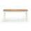 Coxmoor Bench - Ivory & Oak 3