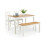 Coxmoor Bench - Ivory & Oak 6