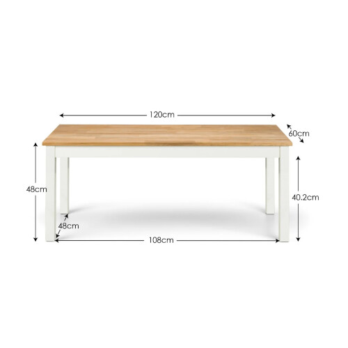 Coxmoor Coffee Table - Ivory & Oak 2