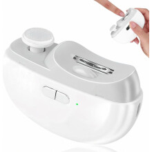 Elektrischer Nagelknipser 3-in-1 mit Polierfunktion und LED-Licht, automatischer Nageltrimmer für Hände und Füße, sichere elektrische Funkti