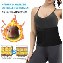 Schlankheitsgürtel für Damen und Herren, verstellbarer Neopren-Taillentrainer, Schweißgürtel zur Unterstützung des Bauches und für Fitnesstr