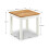 Coxmoor Lamp Table - Ivory & Oak 4