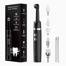 Tandenpolijstset voor het bleken van tanden, oplaadbare USB-tandenpolijster met LED-lampje, 5 opzetstukken, 5 snelheidsinstellingen