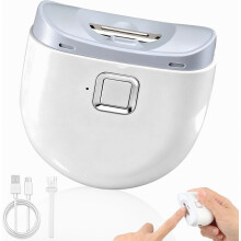 Elektrische nagelknipper, USB-opladen, LED-verlichting, automatische nageltrimmer voor volwassenen, senioren en kinderen, veilig en gemakkel