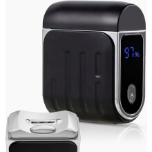 USB-C elektrische nagelknipper met LED-verlichting, 3 snelheden, opvangbak, veilig nagelknipapparaat voor baby's en kinderen.
