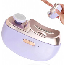 Elektrische nagelknipper 3-in-1 met polijstfunctie en LED-verlichting, automatische nageltrimmer voor handen en voeten, veilig voor gebruik.