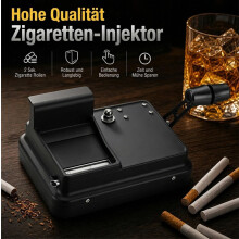 Manuelle Zigarettenstampfermaschine, tragbarer Zigaretteninjektor für 8-mm-Pfeifen und die meisten Zigarettenhülsen, kompakt und robust