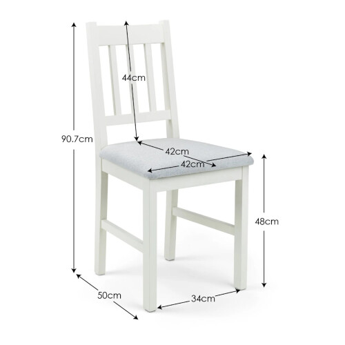 Set Of 2 Coxmoor Dining Chairs - Ivory 2