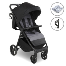 MB160 Plus Pushchair - Black / Grey