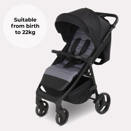My Babiie MB160 Plus Pushchair - Black / Grey 2