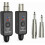 2.4GHz Wireless Microphone System, Transmitter and Receiver with 4 Channels, Plug-On XLR Adapter for Dynamic and Condens 1
