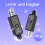 2.4GHz Wireless Microphone System, Transmitter and Receiver with 4 Channels, Plug-On XLR Adapter for Dynamic and Condens 2