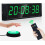 Countdown Timer with Start Stop Button, Digital Stopwatch with Remote Control, 12 24H LED Wall Clock, Interval Timer for 1