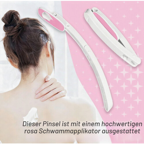 Foldable Back Lotion and Sunscreen Applicator, Extendable Cream Applicator for Hard-to-Reach Back Areas 2