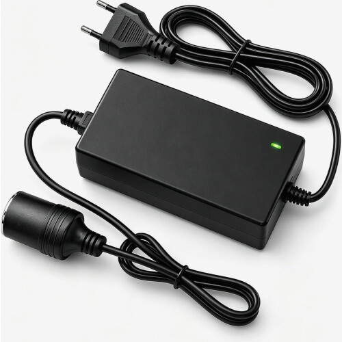 Cigarette Lighter Socket Adapter Voltage Converter 230V to 12V for Cool Box and Car Power Adapter
